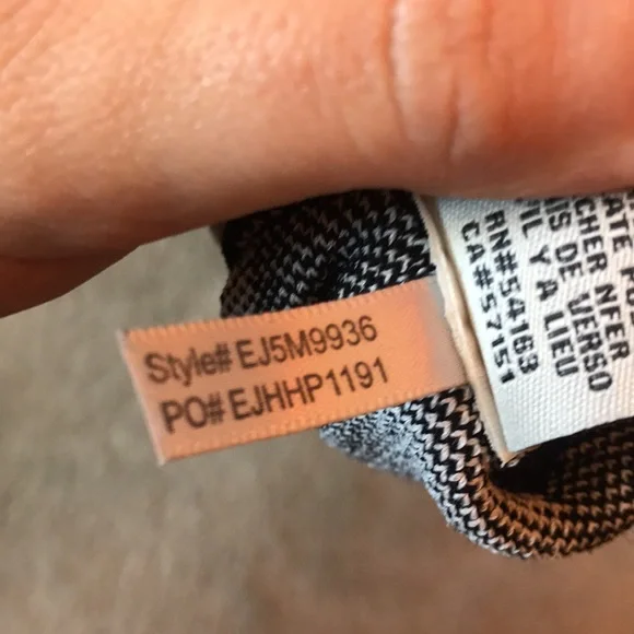 Eliza J Black and White Striped Dress Size Medium - Picture 6 of 8